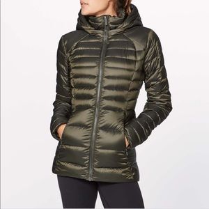 Lululemon Down for It Jacket in Olive - sz 4